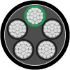 Aluminum Tray Cable,THHN/THWN-2 Insulation,PVC Jacket